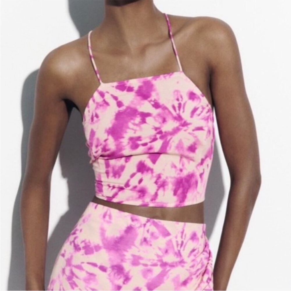 Zara Tie Dye Crop Top NWOT
